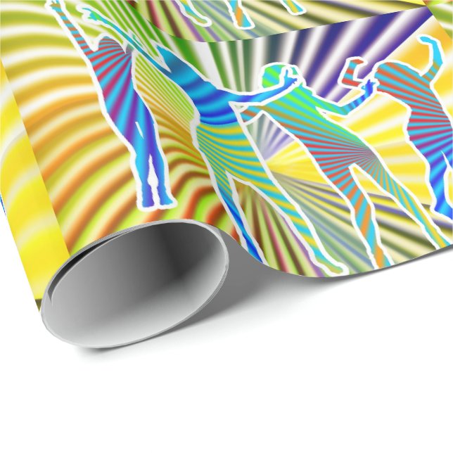 Dancing Girls Presentpapper (Rullad Hörn)