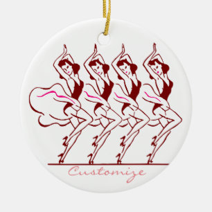 Dancing Girls Thunder_Cove Julgransprydnad Keramik