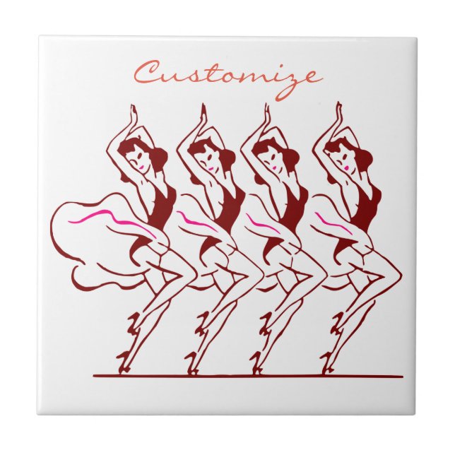 Dancing Girls Thunder_Cove Kakelplatta (Framsidan)