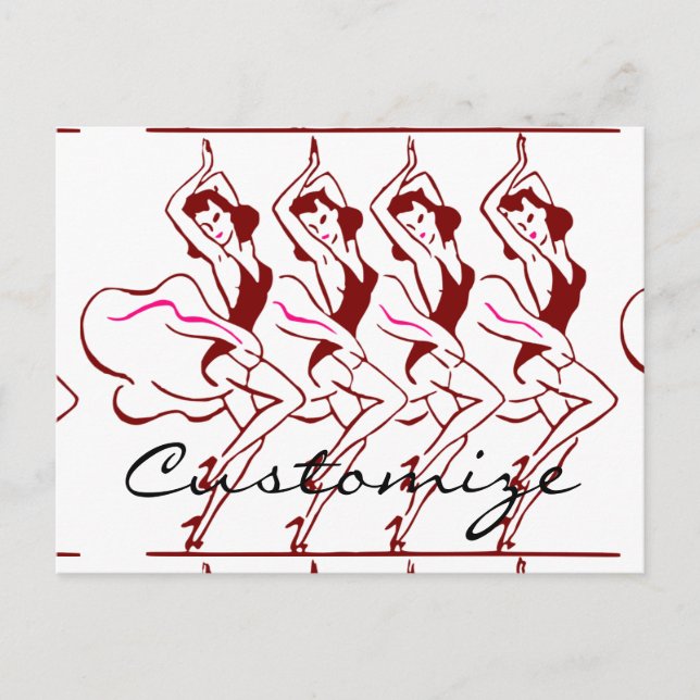 Dancing Girls Thunder_Cove Vykort (Framsida)