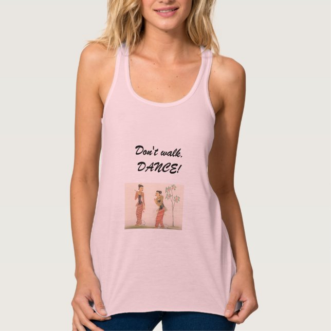 Dancing Girls Women's T-shirt Linne Med Racerback (Framsida)