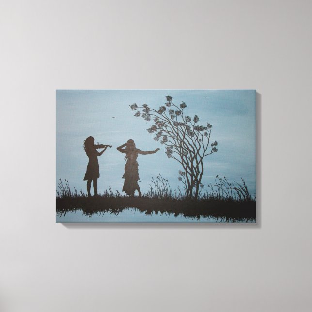 Dancing Girls Wrapped Canvas (Framsida)
