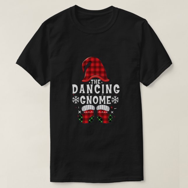 Dancing Gnome Buffalo Play Matching Julfam T Shirt (Design framsida)