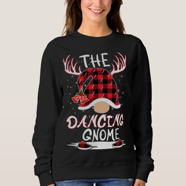 Dancing Gnome jul Hat Reindeer Antlers M T Shirt (Framsida)