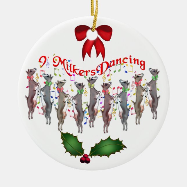Dancing Goats jul Ornament (Framsidan)