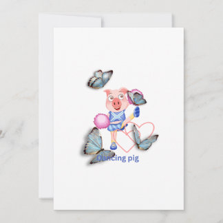 Dancing gris inbjudningar