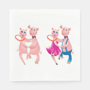 Dancing Grisar Pappersservett