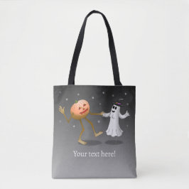 Dancing Halloween Pumpkin och Ghost Tygkasse