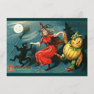 Dancing Halloween Witch Kort
