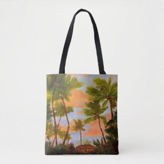 Dancing Handflatan vid Mamma fiskhouse tote bag Tygkasse