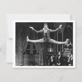 Dancing Harlequin Postcard Vykort