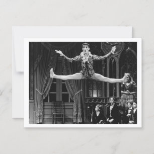 Dancing Harlequin Postcard Vykort