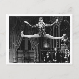 Dancing Harlequin Postcard Vykort