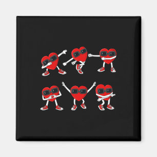 Dancing Hearts Dance Challenge Valentines day Boys Magnet