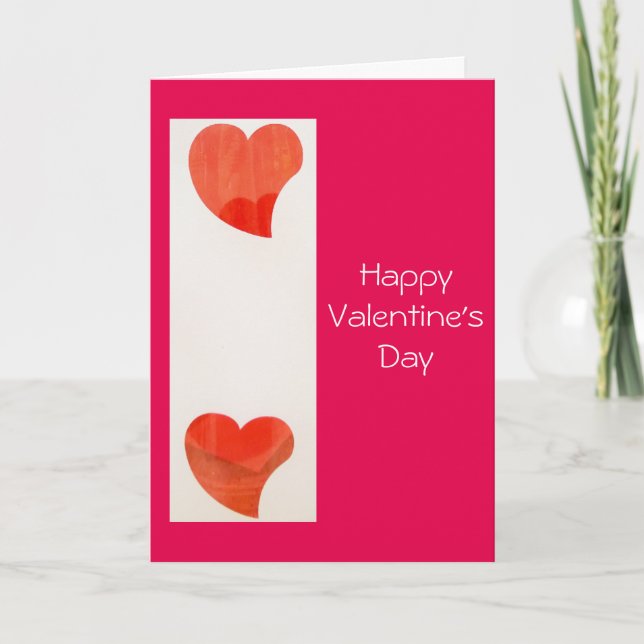 Dancing Hearts Valentine Day Card Helgkort (Framsida)