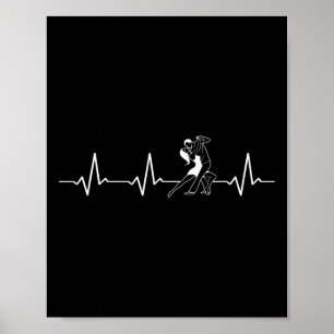 Dancing Heartslag Rumba Salsa Cha Jive Bachata Poster