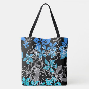 Dancing Hibiscus Hawaiian Blend Beach Bag Tygkasse