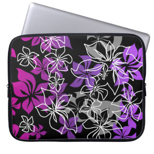 Dancing Hibiscus Hawaiian Neoprene Wetdräe Laptop Fodral