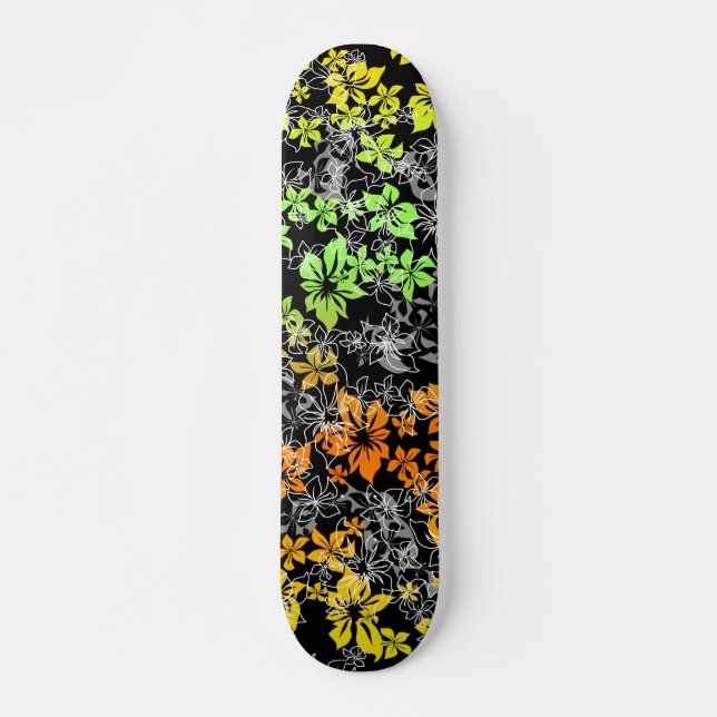 Dancing Hibiscus Skateboard (Framsida)