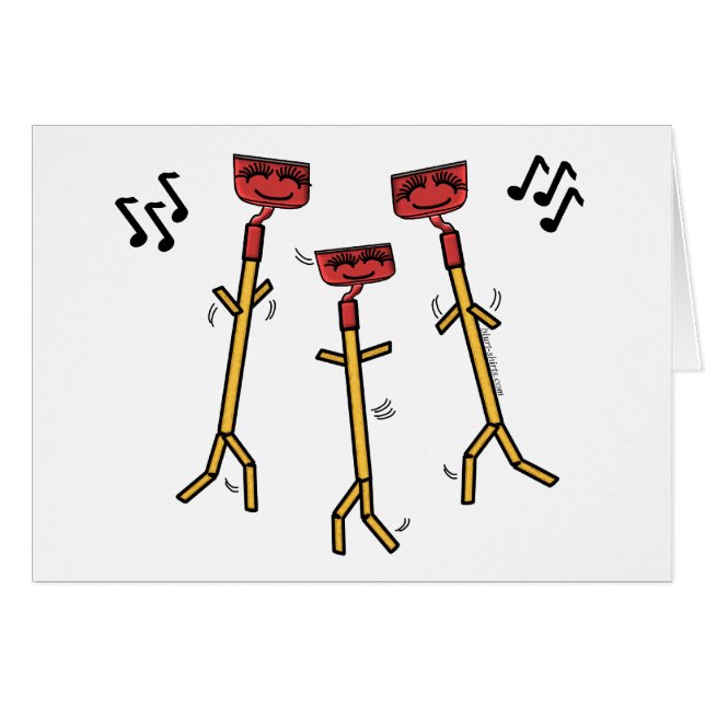 Dancing Hoes-kort OBS Kort (Framsidan Horizontal)