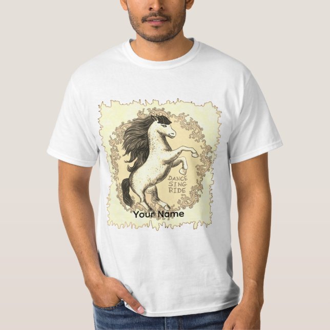 Dancing Horse  T Shirt (Framsida)