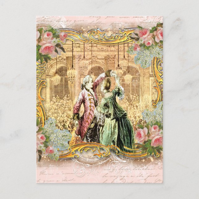 Dancing i Versailles Vykort (Framsida)