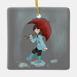 Dancing in Rain Ornament