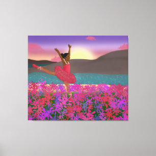 Dancing in the Meadow Dance afrikansk amerikan Canvastryck