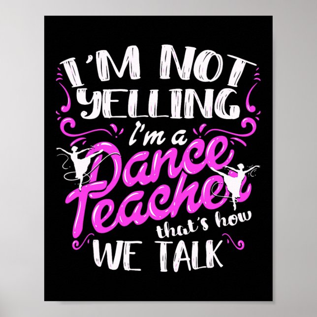 Dancing Instructor säger att jag inte säger att ja Poster (Framsidan)