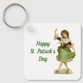 Dancing Irish Lass Keychain Nyckelring