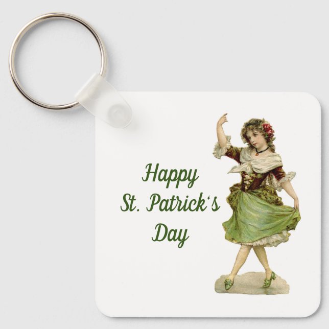 Dancing Irish Lass Keychain Nyckelring (Framsida)