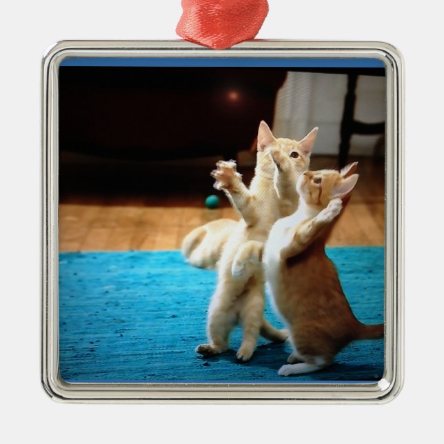 "DANCING KITTENS" CHRISTMAS ORNAMENT (Framsidan)