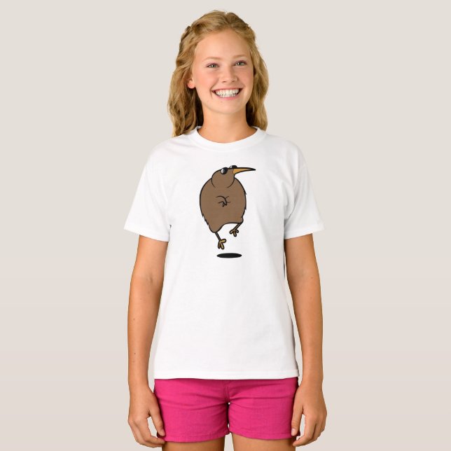 Dancing Kiwi T Shirt (Hel framsida)