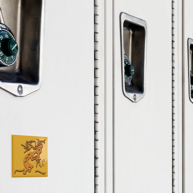 Dancing Kokopelli Merry Maker Musician Magnet (In Situ (Locker))