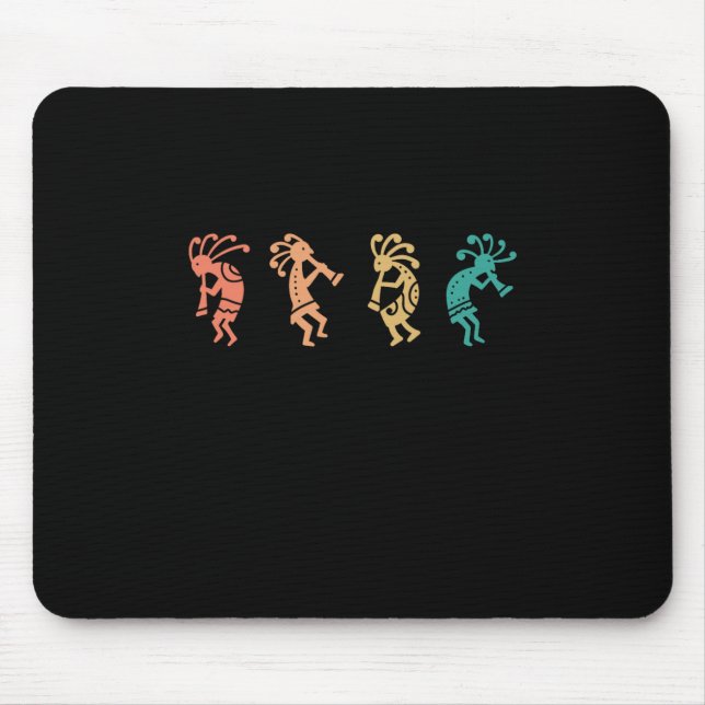 Dancing Kokopelli Southwest Usa Native American Musmatta (Framsidan)