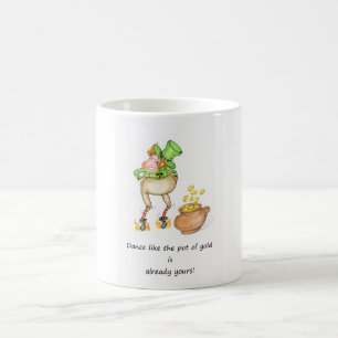 Dancing Leprechaun Kaffemugg
