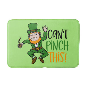 Dancing Leprechaun kan inte nypa det här Badrumsmatta