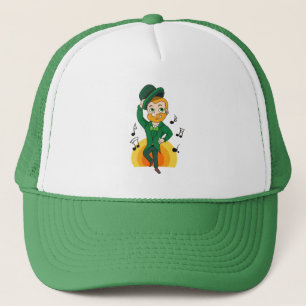 Dancing leprechaun, St. Patrick Day tecknad Keps