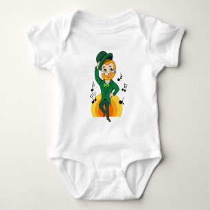 Dancing leprechaun, St. Patrick Day tecknad T Shirt