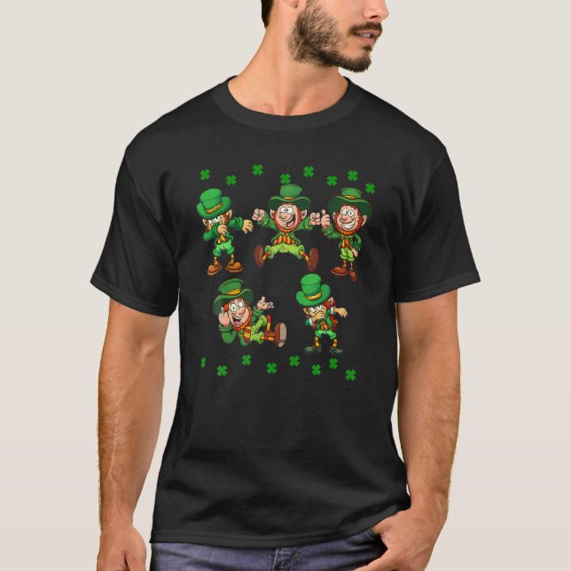 Dancing Leprechaunss St patrick's day Funny Boys G T Shirt (Framsida)