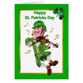Dancing Leprechauun Hälsningskort