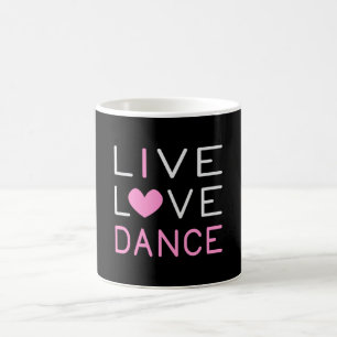 Dancing Live Kärlek Dance Queen Dancer Ballet Gift Kaffemugg