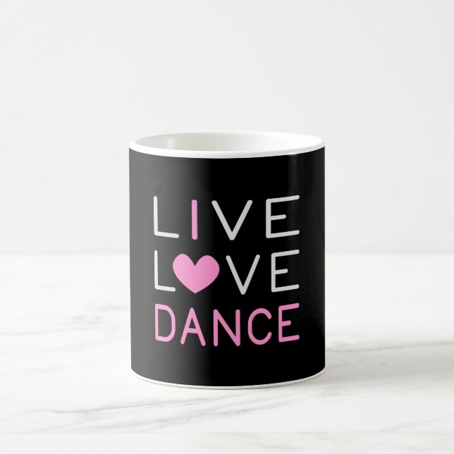 Dancing Live Kärlek Dance Queen Dancer Ballet Gift Kaffemugg (Center)