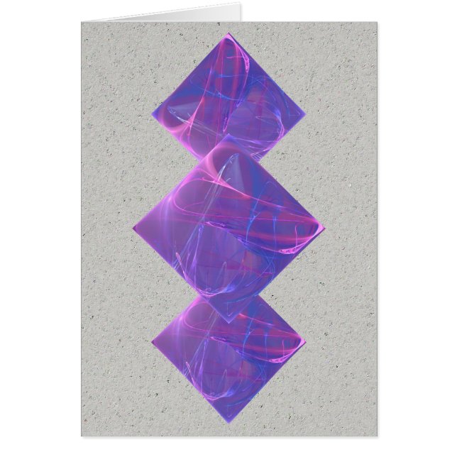 Dancing Ljus Fractal Art Hälsningskort (Framsidan)