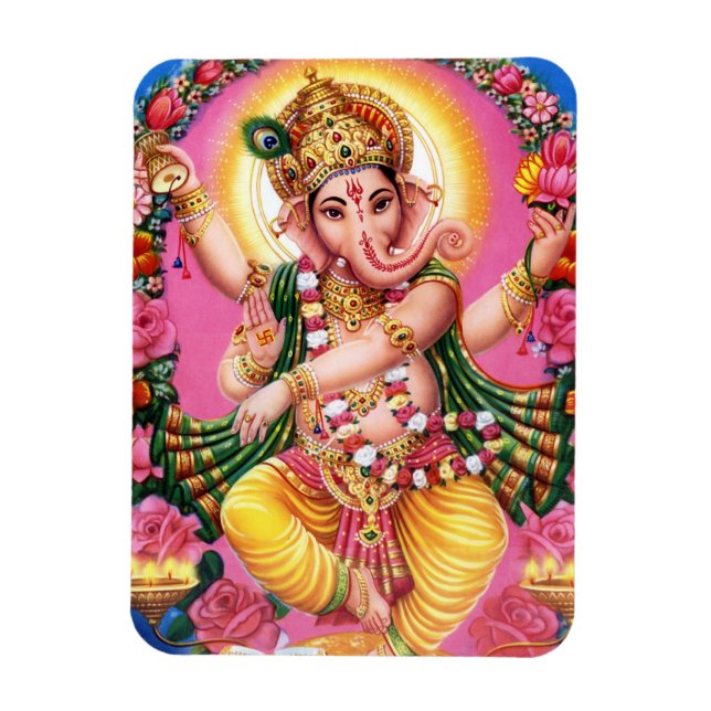 Dancing Lord Ganesha Magnet (Vertikal)