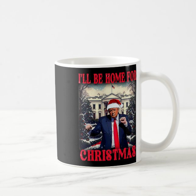 Dancing Lung Humous Trump Jag kommer hem för Chri Kaffemugg (Höger)