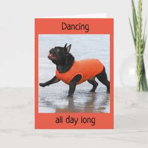 DANCING - LYCKLIG ÄR DET "DIN BIRTHDAY" KORT