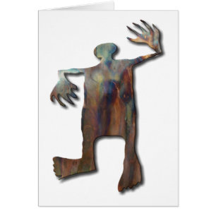 Dancing Man koppar Hälsningskort