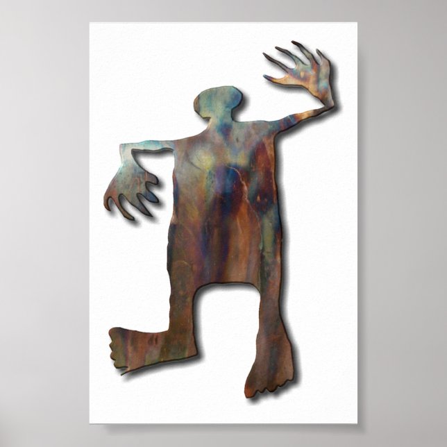 Dancing Man koppar Poster (Framsidan)