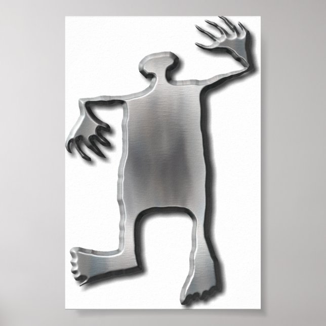 Dancing Man rostfritt stål Poster (Framsidan)